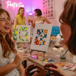 Painting with wine in Rome